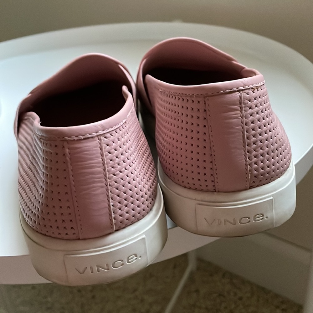 Vince Blair rose blush perforated slip on sneakers.Sz 10 - Picture 5 of 13